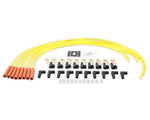SuperStock 4000 Series V8 Wires, Copper Core, 8mm Yellow w/Orange Straight Boots image 2