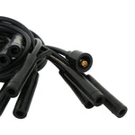 Spark Plug Wire Set- 8mm - Black Wire with Black Straight Boots image 5