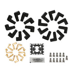 Spark Plug Wire Set- 8mm - Black Wire with Black Straight Boots image 6