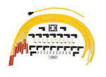 Spark Plug Wire Set - 8mm - Yellow with Orange Straight Boots image 1