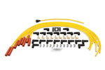 Spark Plug Wire Set - 8mm - Yellow with Orange Straight Boots image 2