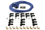 Spark Plug Wire Set- 8mm - Blue Wire with Blue Straight Boots image 1