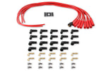Spark Plug Wire Set- 8mm -  Red Wire with Red Straight Boots image 2