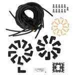 Spark Plug Wire Set- 8mm - Black Wire with Black 90 Deg Boots image 3
