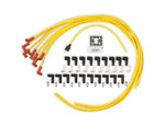 Spark Plug Wire Set - 8mm - Yellow with Orange 90 Deg Boots image 2