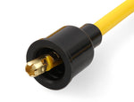 Spark Plug Wire Set - 8mm - Yellow with Orange 90 Deg Boots image 3