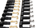 Spark Plug Wire Set - 8mm - Yellow with Orange 90 Deg Boots image 6