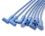 Spark Plug Wire Set- 8mm - Blue Wire with Blue 90 Deg Boots image 3