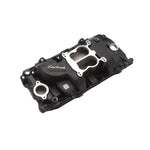 Performer 2-O Intake Manifold for 1965-90 Big-Block Chevy, Black Finish image 2