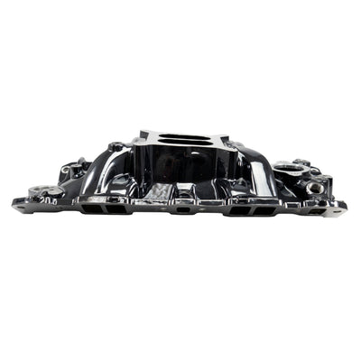 Performer EPS Intake Manifold for 55-86 Small-Block Chevy w/ Black plasma Finish