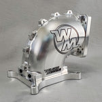 65-92mm 4150 100Deg Billet Elbow with Divider Side/Side Facing image 3