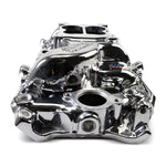 Performer 2-O Manifold for 1965-90 B/B Chevy Oval Port Heads, Chrome Plasma image 5