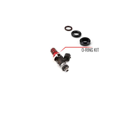 O-ring/seal service kit for injector with 11mm top adapter and Denso bottom cushion.