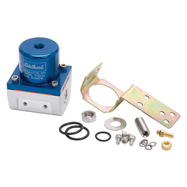 EFI Fuel Pressure Regulator -6 AN (180 GPH) in Blue/Clear Finish