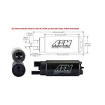 AEM High Flow In-Tank Fuel Pump - 340 LPH @ 40 psi - Offset Inlet image 3