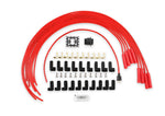 Spark Plug Wire Set - 8mm - Universal - Red Wire with Red Straight Boots image 1