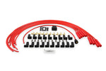 Spark Plug Wire Set - 8mm - Universal - Red Wire with Red Straight Boots image 3