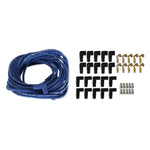 Spark Plug Wire Set - 8mm - Universal - Blue Wire with Blue 90 Deg Boots image 1