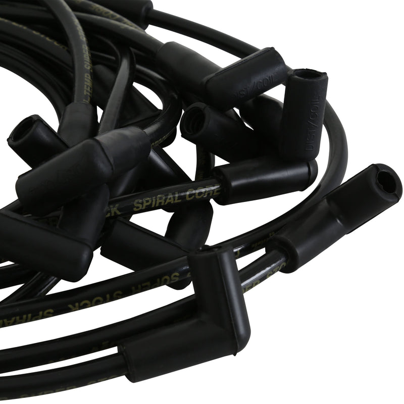 ACCEL Spark Plug Wires - 8mm SUPER STOCK SPIRAL CUST BK - 5050K - Super Stock Spiral Core 8mm Black Set