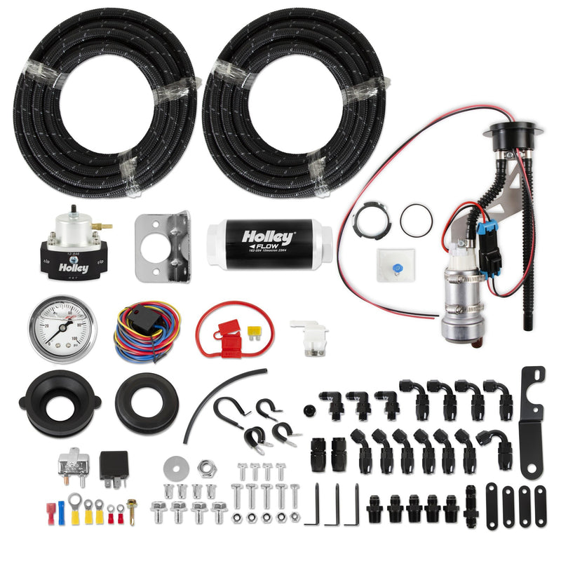 Holley Fox Body Fuel System Kits - Fits 1986-1993 Ford Mustang, -8AN kit