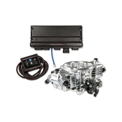Holley EFI Terminator X Stealth GM LS 4150 - Shiny - 24X Crank - 4 Injectors - 650 HP