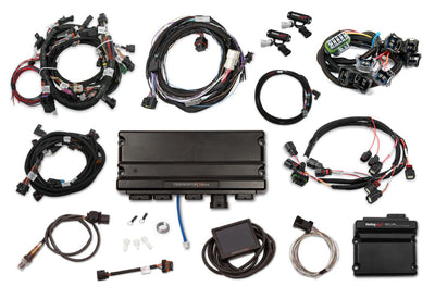 Holley EFI Terminator X Max - 2013-2015 Ford Coyote w/ Ti-VCT - EV1 Injectors - 98+ 4R70W Transmission Control, for Early Coils