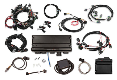 Holley EFI Terminator X Max - 2011-2012 Ford Coyote w/ Ti-VCT - EV6 Injectors - Drive-by-Wire Throttle Body Control, for Early Coils
