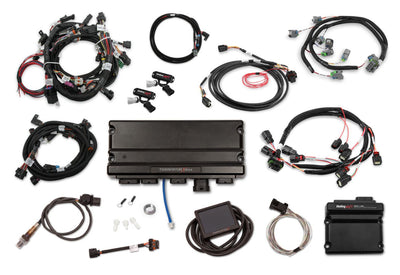 Holley EFI Terminator X Max - 2013-2015 Ford Coyote w/ Ti-VCT - EV6 Injectors - Drive-by-Wire Throttle Body Control, for Early Coils