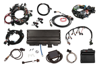 Holley EFI Terminator X Max - 2015.5-2017 Ford Coyote w/ Ti-VCT - EV1 Injectors - Drive-by-Wire Throttle Body Control, for Late Coils
