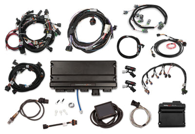 Holley EFI Terminator X Max - 2015.5-2017 Ford Coyote w/ Ti-VCT - EV6 Injectors - 98+ 4R70W Transmission and Drive-by-Wire Throttle Body Control