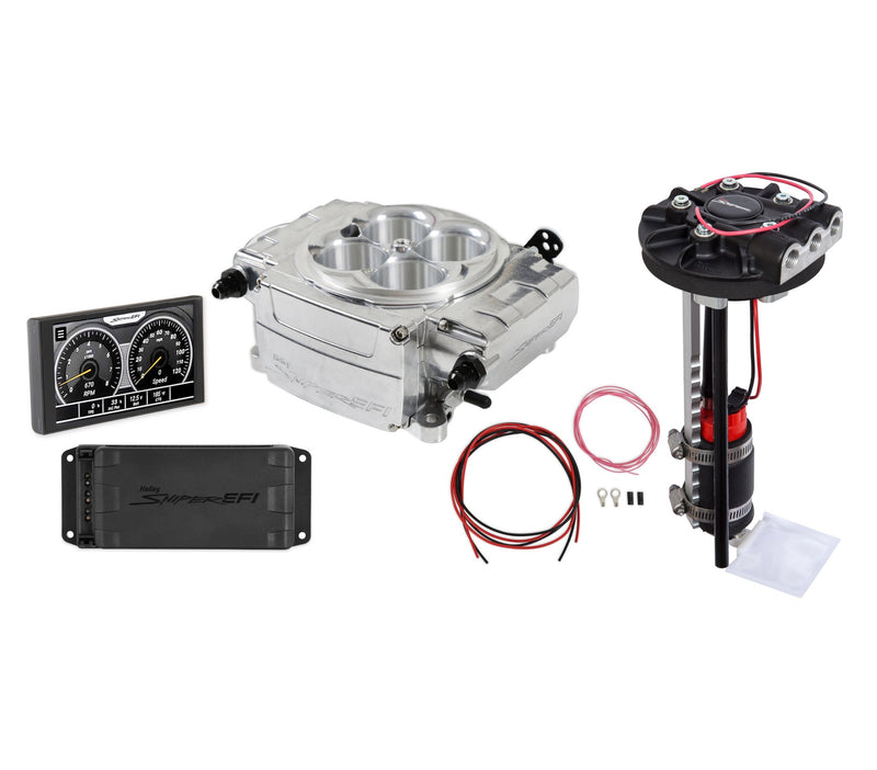 Holley Sniper 2 EFI - Polished - Returnless Style Drop-In Module - With PDM - 5 in. Handheld