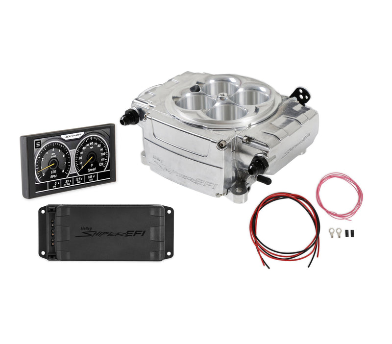 Holley Sniper 2 EFI - Polished - Base Kit - With PDM - 5 in. Handheld