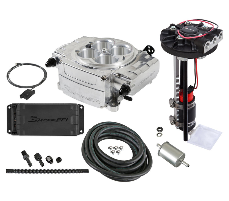 Holley Sniper 2 EFI - Polished - Return Style Drop-In Module - With PDM - Bluetooth Module service only available within th