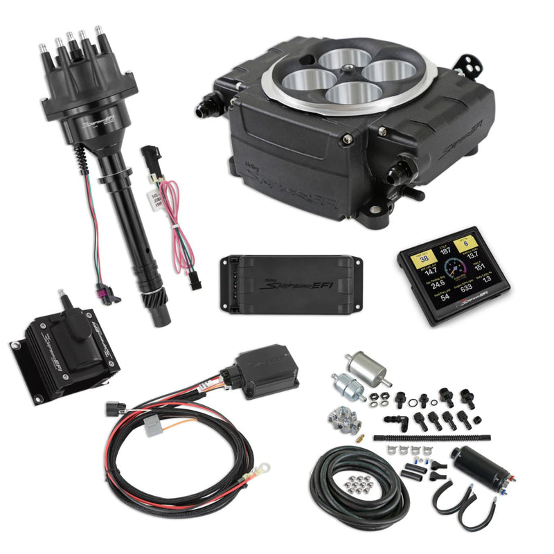 Holley Sniper 2 EFI - Black - Inline Pump - With PDM - 3.5 in. Handheld
