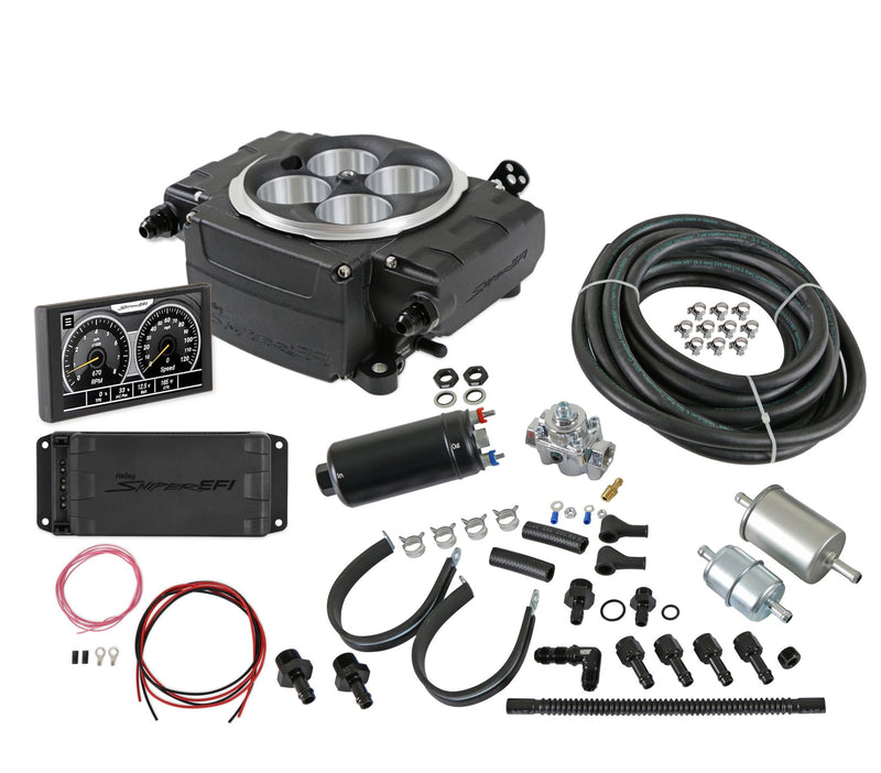 Holley Sniper 2 EFI - Black - Inline Pump - With PDM - 5 in. Handheld