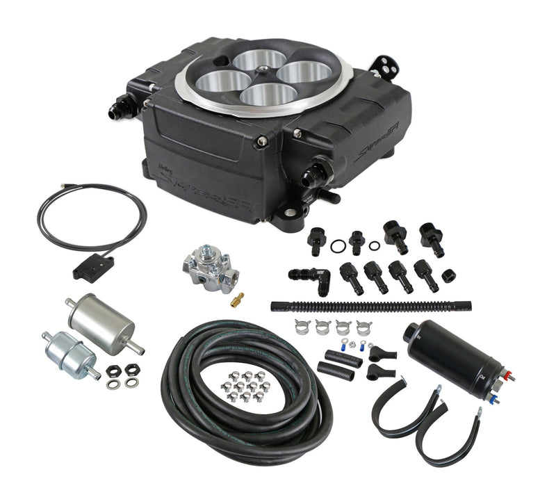 Holley Sniper 2 EFI - Black - Inline Pump - Without PDM - Bluetooth Module service only available within the USA and Can