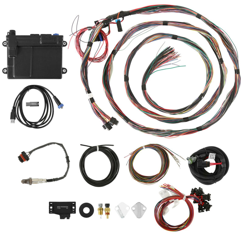 HP EFI ECU & Harness Kits - Unterminated Universal Harness, Includes Bosch Oxygen Sensor