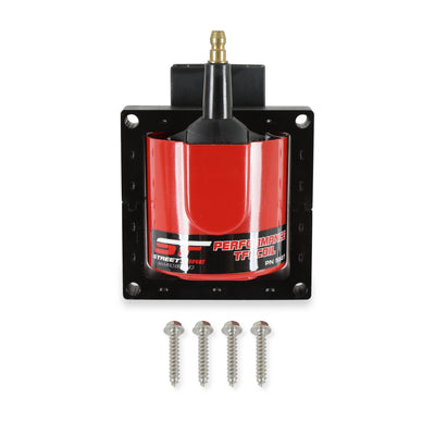 Street Fire Ignition Coil, Red, 1983-1997 Ford TFI style, Individual