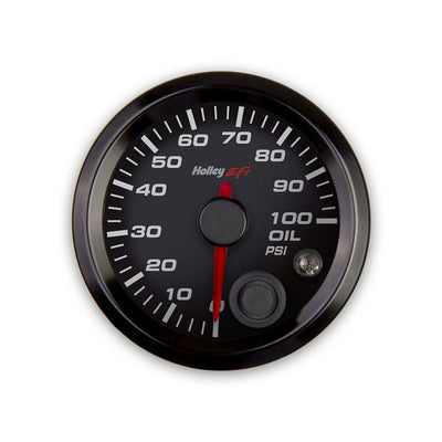 Holley EFI Oil Pressure Gauge - Oil Pressure Gauge - Standard 2-1/16