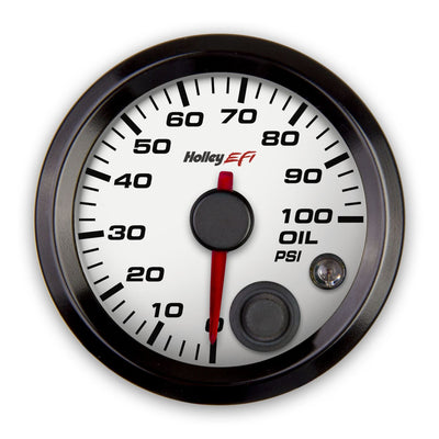 Holley EFI Oil Pressure Gauge - Oil Pressure Gauge - Standard 2-1/16