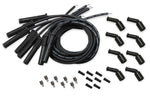 Holley EFI LS Spark Plug Wire Set - Cut to Fit - Black Wire with Black Straight Boots (Plug End) - 135 Degree Coil Boots - Designed for GM image 1