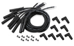 Holley EFI LS Spark Plug Wire Set - Cut to Fit - Spark Plug - Cut to Fit- Wire set, Black with Black 180 degree boots For Holley Smart Coil image 1