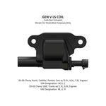 Holley EFI Ignition Coil Remote Relocation Bracket, Black Finish, Pair - Gen V Coil Body, Remote Relocation System - Black Finish image 4