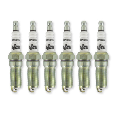 ACCEL HP Copper Spark Plug - 3.5L V6 engines -Stock heat range - 6-pack
