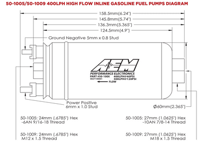 AEM High Flow Inline Fuel Pump