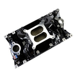 Edelbrock RPM Air-Gap Manifold for Small-Block Chevy Vortec, Black Plasma Finish image 3