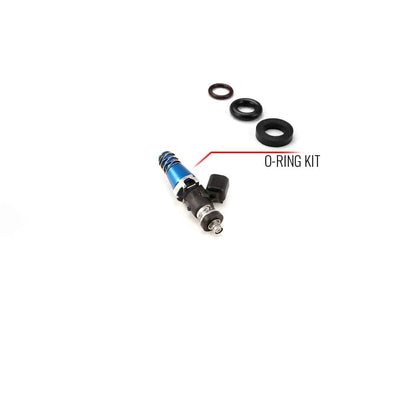 O-ring/seal service kit for injector with 11mm top adapter and -204 lower cushion.