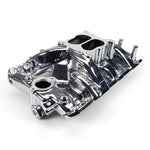 Performer RPM Pontiac 326-455 Intake Manifold, Chrome Plasma Finish image 2