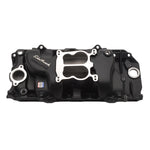 Performer 2-O Intake Manifold for 1965-90 Big-Block Chevy, Black Finish image 1