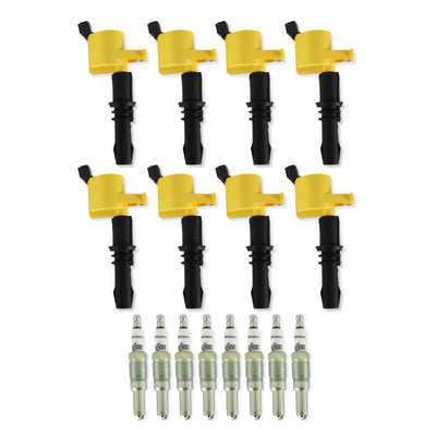 ACCEL Ignition Upgrade Kit- 2004-2008 Ford 4.6L/5.4L/6.8L 3-valve, yellow 8-pack